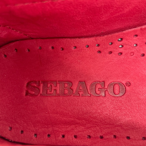 Sebago Shoes Women’s Red Suede Loafers Flats Slip On Size 10 - Picture 10 of 10